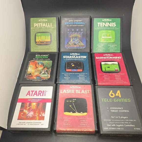 Atari Games Lot Of 35 Cartridge Games Assorted Untested Different Atari Models - Picture 2 of 5